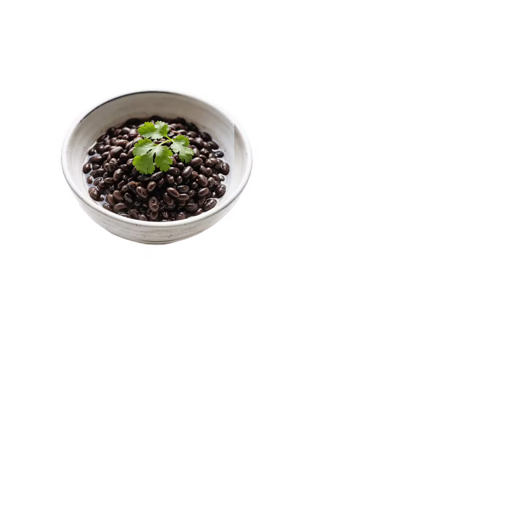 Plato de caraotas negras