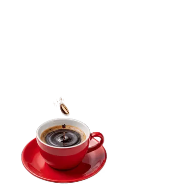 Taza de café humeante